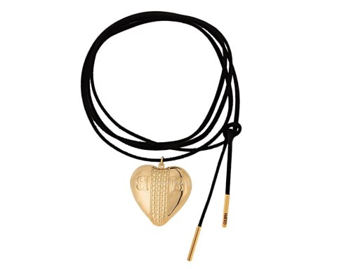 Czarny choker z serduszkiem i literkami BB, wiązany z przodu z kolekcji Heart Harmony (C24/WIO/06AU) Czarny choker z serduszkiem i literkami BB, wiązany z przodu z kolekcji Heart Harmony (C24/WIO/06AU)