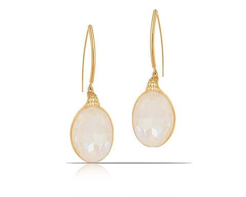 Kolczyki z dużym kamieniem White Opal z kolekcji Primero (P23/ZIM/113/2AU) Kolczyki z dużym kamieniem White Opal z kolekcji Primero (P23/ZIM/113/2AU)