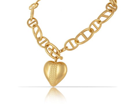 Naszyjnik z dużym sercem z kolekcji Heart Harmony (C23/ZIM/18AU) Naszyjnik z dużym sercem z kolekcji Heart Harmony (C23/ZIM/18AU)