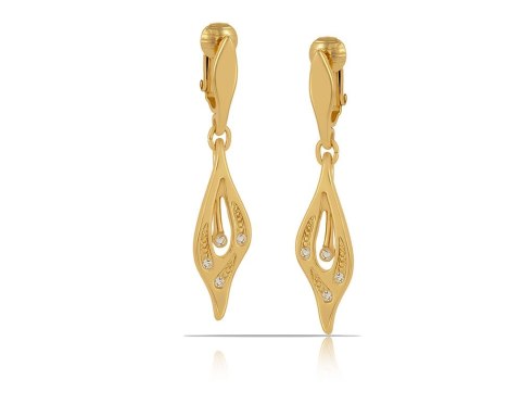 Wiszące klipsy z kryształkami Preciosa z kolekcji Classic (E10938AU) Wiszące klipsy z kryształkami Preciosa z kolekcji Classic (E10938AU)