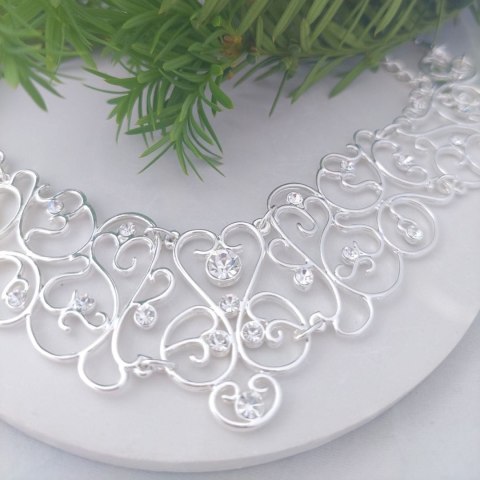 Kolia z kryształkami Preciosa z kolekcji Wedding Dream (C8144AG) Kolia z kryształkami Preciosa z kolekcji Wedding Dream (C8144AG)
