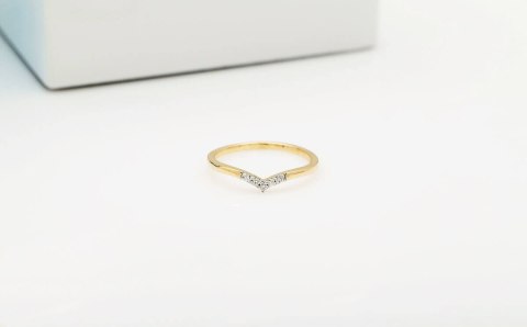 Złoty pierścionek PZD5990 - Diament Złoty pierścionek PZD5990 - Diament