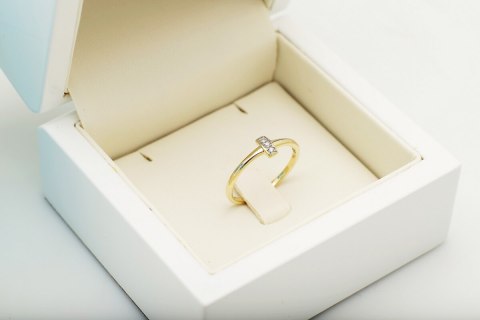 Złoty pierścionek PZD5993 - Diament Złoty pierścionek PZD5993 - Diament