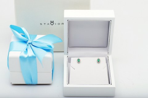 Złote kolczyki KXD0757 - Diament Złote kolczyki KXD0757 - Diament
