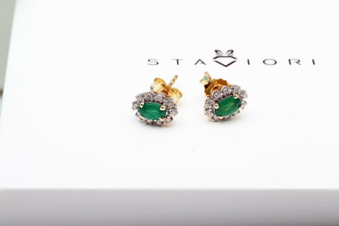 Złote kolczyki KXD0757 - Diament Złote kolczyki KXD0757 - Diament