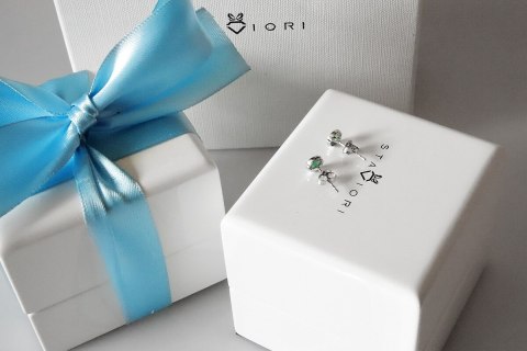 Złote kolczyki KBD3834 - Diament Złote kolczyki KBD3834 - Diament