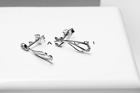 Złote kolczyki KBD3884 - Diament Złote kolczyki KBD3884 - Diament