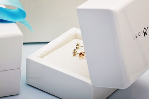 Złote kolczyki KZD0524 - Diament Złote kolczyki KZD0524 - Diament