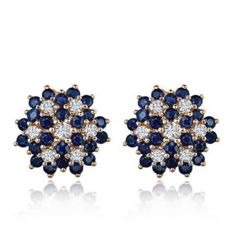Złote kolczyki KZD1310 - Diament Złote kolczyki KZD1310 - Diament