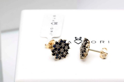 Złote kolczyki KZD1310 - Diament Złote kolczyki KZD1310 - Diament