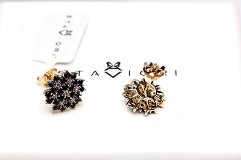 Złote kolczyki KZD1310 - Diament Złote kolczyki KZD1310 - Diament