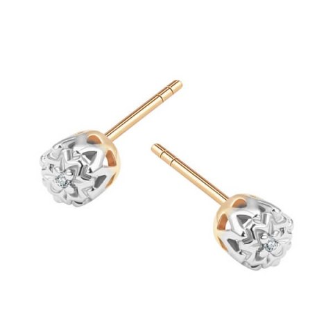 Złote kolczyki KZD5653 - Diament Złote kolczyki KZD5653 - Diament